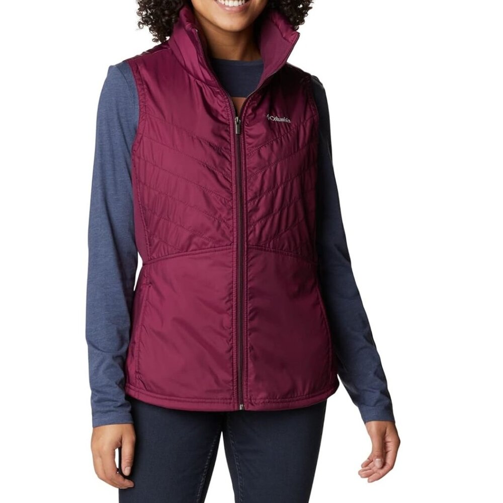 NWT Columbia Women's Mix It Around II Outdoor Vest Marionberry Size XL $80 P195